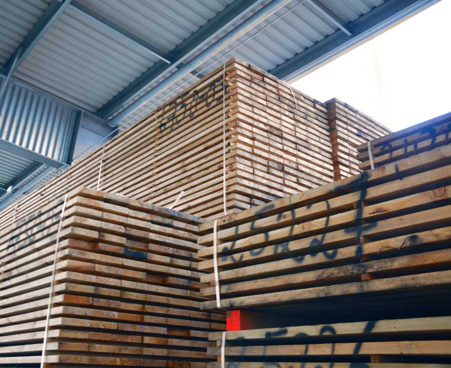Stored wood