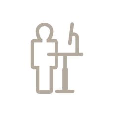 Icon ergonomic workplace.