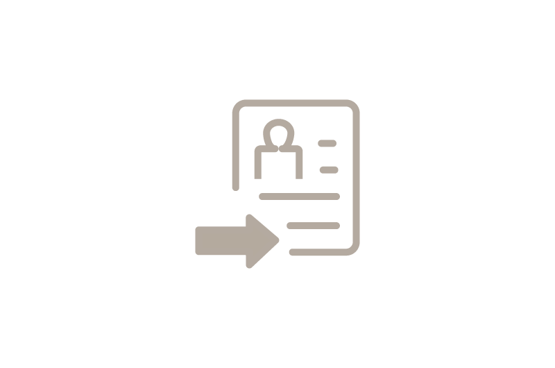 Icon eines Bewerbungsschreibens