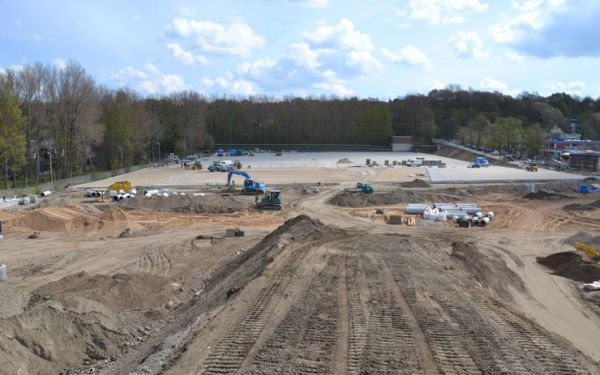 Construction site at Ostuferhafen