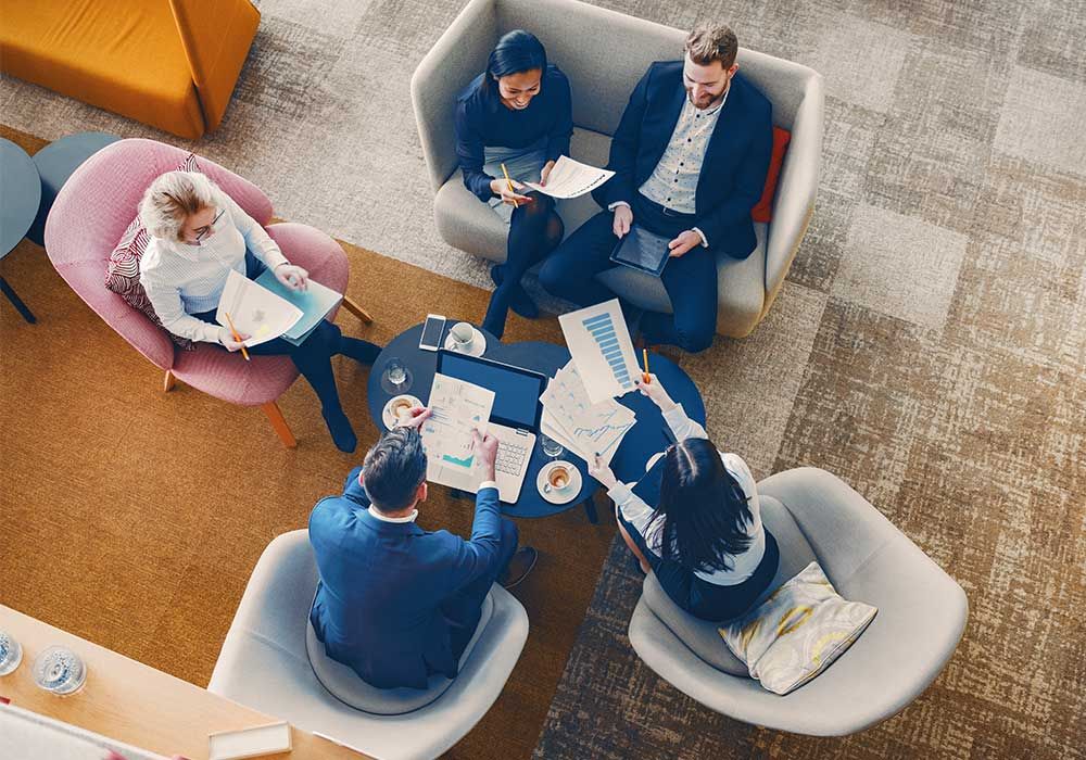 Symbolic image of meeting round