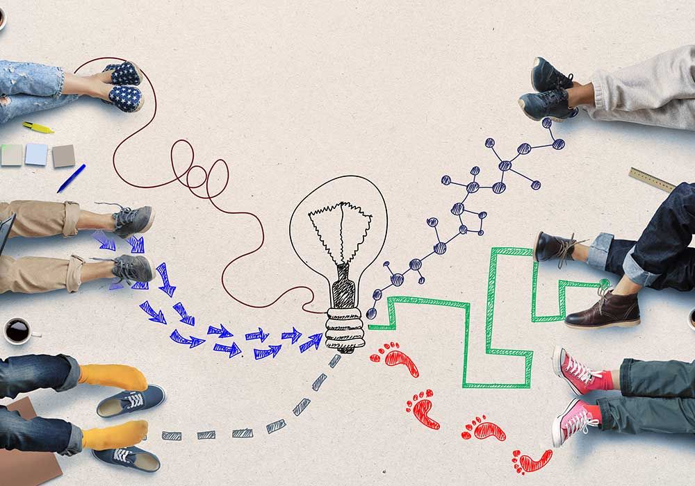 Symbolic image of creative work