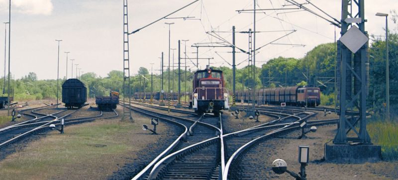 Eisenbahn im Rangierbahnhof Meimersdorf