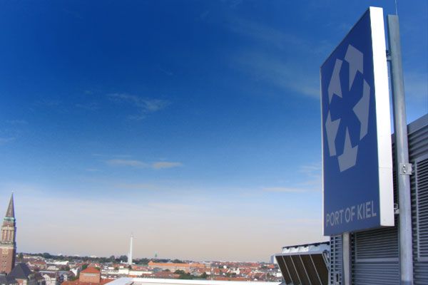 View of the city center from the office building